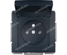 Schneider Electric 2P + PE lizdas IP44 antracito rėmelio sistemos asorai (EPH2800671)
