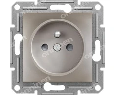 Schneider Electric Asfora vienas lizdas su rudomis langinėmis (EPH2800269)