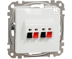 Schneider Electric Sedna Design 2x garsiakalbių lizdas baltas SDD111411