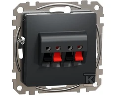 Schneider Electric Sedna Design 2x garsiakalbių lizdas antracitas SDD114411