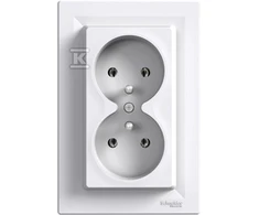 Schneider Electric Dvivietis lizdas su balta - EPH9800221