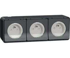 Schneider Electric Mureva Styl Socket 2P+PE trigubas antracitas MUR36037