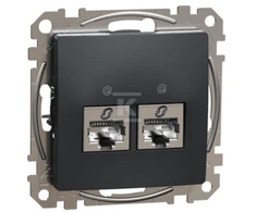 Schneider Electric GN.KOMP.2XRJ45 6STP Juodas ANT. ONE DES