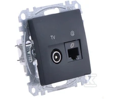 Schneider Electric Kompiuterio ir antenos lizdas SCHNEIDER Sedna Design, antracitas; SDD114469T