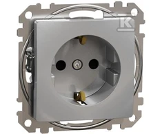 Schneider Electric GN.SCHUKO PRZ.ALU Sidabrinis SEDNA DES