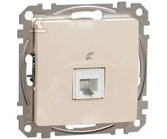 Schneider Electric GN.TELEF.RJ11 SINGLE BEIGE APRAŠYMAS