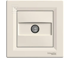 Schneider Electric ASFORA TV galutinis antenos lizdas 1dB kreminis - EPH3200123