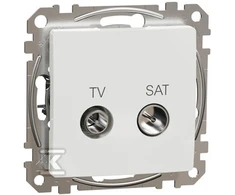 Schneider Electric SCHNEIDERE TV/SAT lizdas Schneider Sedna Design SDD111471S galutinis 4dB baltas dizainas ir elementai