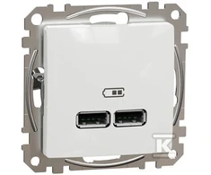Schneider Electric GN.USB 2.1A BALTOS SEDNA DIZAINAS