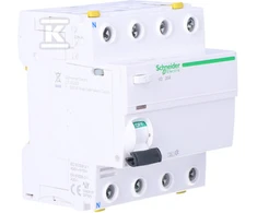 „Schneider Electric IID 4P 25A 30MA“ A tipo viršutinis jungiklis-P