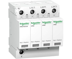 Schneider Electric „Schneider“ viršįtampio iškroviklis iPRD40r-T2-3N 3+1 polių Type2 40 kA su kontaktu (A9L40601)