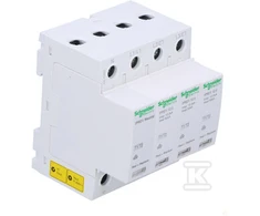 Schneider Electric Viršįtampių iškroviklis iPRD1 12.5R-T12-3N 3+1 polių T1+T2 B+C 12.5kA su kontaktu A9L16482