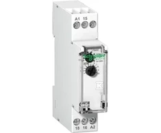 Schneider Electric Time 1P 8A 0.1-360000sec 24V DC 24-240V AC uždelstas RTA sujungimas (A9E16065)