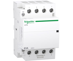 Schneider Electric Modulinis kontaktorius, Acti9 iCTK50-63-40-230 63A 4NO 50Hz 220/240 VAC, be galimybės išplėsti pagalbiniais kontaktais (A9C40463)