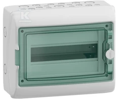 Schneider Electric SCHNEIDERE Hermetinis skirstomasis skydas Schneider Mureva / d. Kaedra 1x12 IP65 UV MRV-1-12-NT-T 13431 paviršinės permatomos durys.