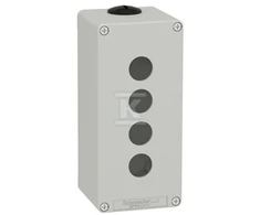 Schneider Electric Schneider Harmony XAP Control box, tuščia, pilka, 4 skylių, XAPD3504