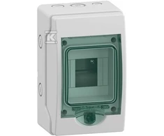 Schneider Electric SCHNEIDERE Paviršinis korpusas Schneider Kaedra 13441 IP65 mKDR-1-4-NT-T skaidrios durys 1 eilė 4 moduliai/eilė