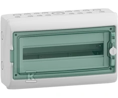 Schneider Electric SCHNEIDERE Hermetinis skirstomasis skydas Schneider Mureva / d. Kaedra 1x18 IP65 UV MRV-1-18-NT-T 13432 paviršinės permatomos durys.