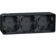 Schneider Electric Mureva Styl Sienos pagrindas 3x horizontalus antracitas MUR37713