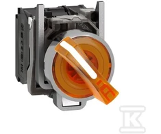 Schneider Electric 22mm oranžinis jungiklis 1Z 1R be grįžimo (XB4BK125B5)
