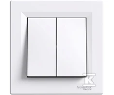Schneider Electric Dvivietis mygtukas Baltas (EPH1100321)