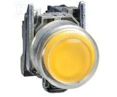 Schneider Electric Valdymo mygtukas 22mm geltonas su grįžimu 1Z (XB4BP51)