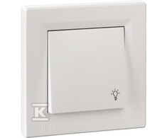 Schneider Electric Lengvas mygtukas Asfora single IP44 balta (EPH0900221)