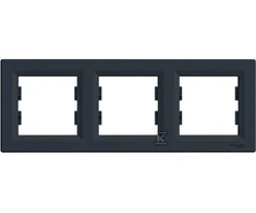 Schneider Electric 3 kartus horizontalus antracito rėmelis (EPH5800371)