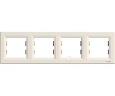 Schneider Electric Quadruple frame Asfora horizontalus kremas EPH5800423