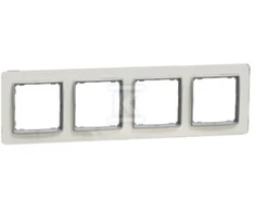 Schneider Electric Sedna Elements, 4 dalių rėmas, baltas stiklas