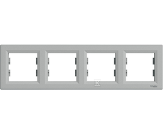 Schneider Electric 4 kartus aliuminio horizontalus rėmelis (EPH5800461)