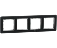 Schneider Electric Sedna Elements, 4-jų dalių rėmas, rūkytas stiklas