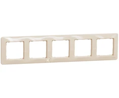 Schneider Electric RĖMAS 5-KR.BEIGE SEDNA DESIGN