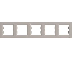 Schneider Electric 5x horizontalus bronzos rėmelis (EPH5800569)