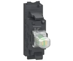 Schneider Electric Baltas LED lempos laikiklis 24V AC/DC su jungtimi (ZBVB15)