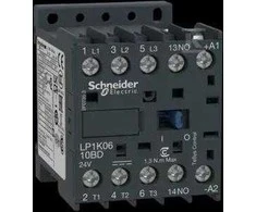 Schneider Electric Schneider maitinimo kontaktorius 3P 12A 24V DC 1NC 0R - LP1K1210BD