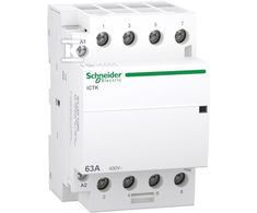 Schneider Electric Modulinis kontaktorius, Acti9 iCTK50-63-40-230 63A 4NO 50Hz 220/240 VAC, be galimybės išplėsti pagalbiniais kontaktais (A9C40463)