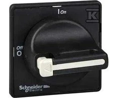 Schneider Electric Priekinis pasukamas laikiklis KAF, skirtas VN-12 VN-20 V02...V2, rankena juoda KAF1PZ
