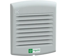 Schneider Electric Schneider ClimaSYS 230V 38m3 / h ventiliatorius su oro išleidimo grotelių ir G2 filtras (NSYCV38M230PF)