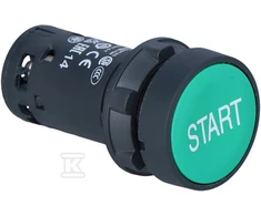 Schneider Electric START valdymo mygtuko spyruoklės grąžinimas 1 NO žalias XB7NA3133