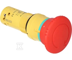Schneider Electric Saugos mygtukas 22mm 2R IP54 sukamasis XB7NS8444