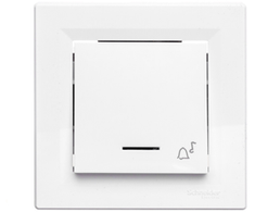 Schneider Electric Asora bell mygtukas apšviesta balta (EPH1700321)