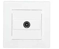 Schneider EPH3200121 Asfora TV antenos lizdas galutinis 1dB baltas su rėmeliu EPH3200121
