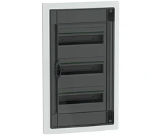 Schneider LVSXP313 PrismaSeT XS 3x13 PSXS-3-13-PT-P skirstomieji įrenginiai, įleidžiami į žemę, skaidrios durys, IP40 IK09 LVSXP313