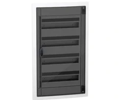 Schneider LVSXP418 PrismaSeT XS 4x18 PSXS-4-18-PT-P skirstomieji įrenginiai, įleidžiami į žemę, skaidrios durys, IP40 IK09 LVSXP418