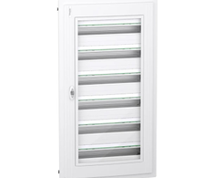 Schneider LVSXP624 PrismaSeT XS 6x24 PSXS-6-24-PT-P skirstomieji įrenginiai, įleidžiami į žemę, skaidrios durys, IP40 IK09 LVSXP624