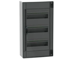 Schneider LVSXR313 PrismaSeT XS 3x13 PSXS-3-13-NT-P skirstomasis skydas, montuojamas paviršiuje, skaidrios durys, IP40 IK09 LVSXR313