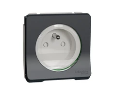 Schneider Electric Mureva Style Socket mechanizmas 2P+PE sraigtiniai gnybtai antracitas IP55 MUR38030