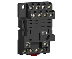 Schneider Espana „Schneider RPZF4 Lizdas RPZ“, mišrūs kontaktai, 16A, 250 V, varžtiniai gnybtai, relei RMX4.. RPZF4