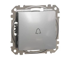 Schneider Electric Sedna Design Bell mygtukas Sidabro aliuminio SDD113131